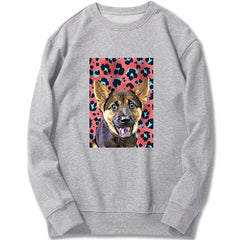Custom Sweatshirt - Pink Leopard Pattern