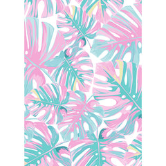 Custom Sweatshirt - Tropical pink palm leaves pattern