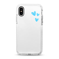 iPhone Ultra-Aseismic Case - Three Blue Hearts