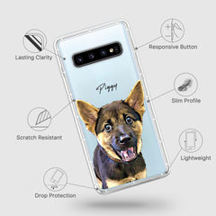 Samsung Aseismic Case - Blue dog paws