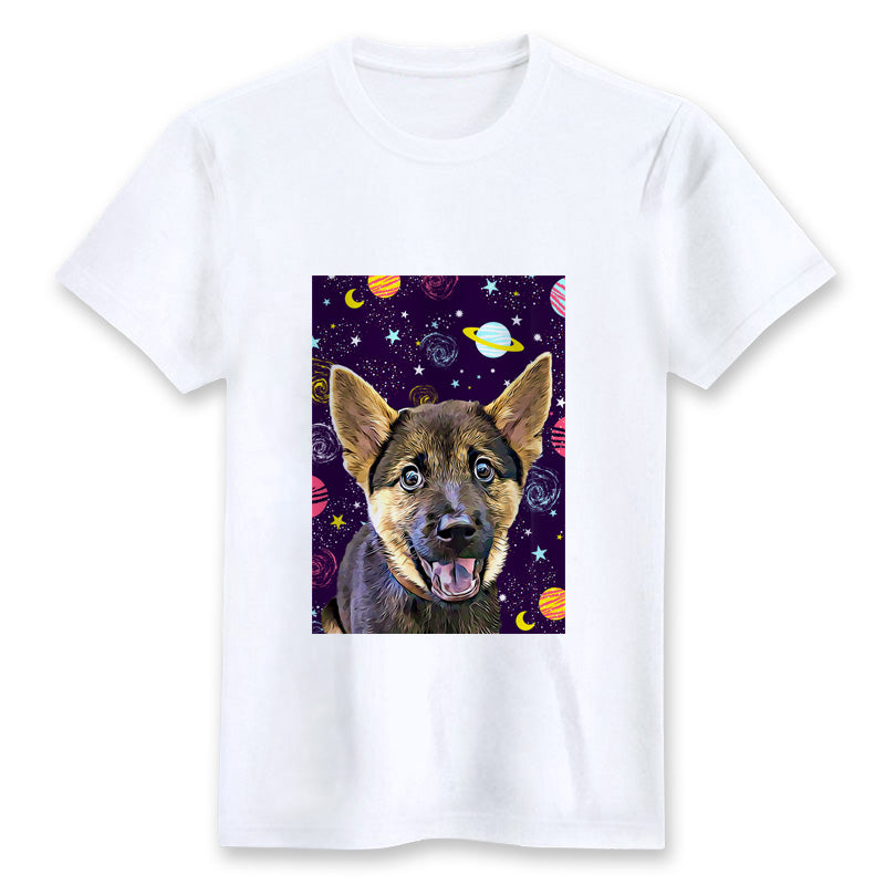 Customizable Planet Shirts, Custom Pocket Galaxy Tees, Personalized Gi –