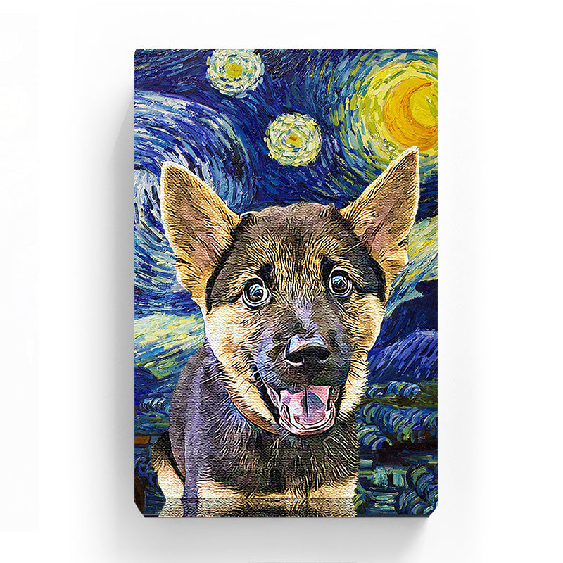Pet Canvas - The Starry Night