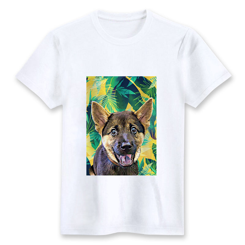 Custom T-shirt - Yellow Tropical