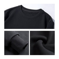 Custom Sweatshirt - Black And White Check Pattern