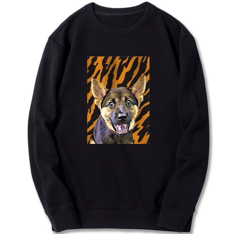 Custom Sweatshirt - Tiger Pattern