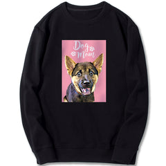 Custom Sweatshirt - Dog Mom Lightpink