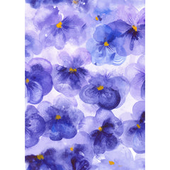 Custom Sweatshirt - Purple Watercolor Flowers