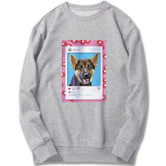 Custom Sweatshirt - Likes For Likes in Pink