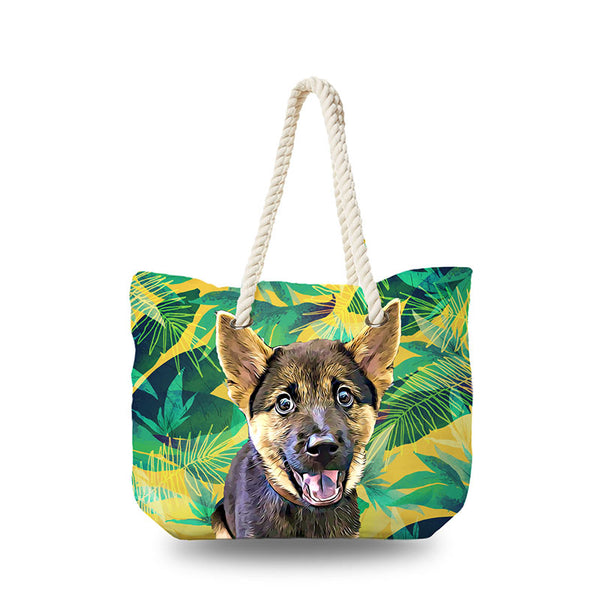 Canvas Bag - Yellow Tropical
