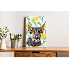 Pet Canvas - Yellow Lilly