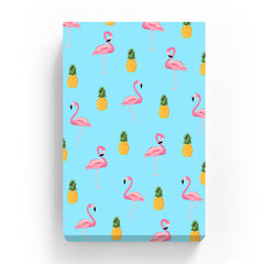 Pet Canvas - Pineapple with flamingo