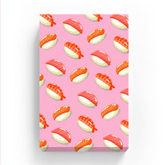 Pet Canvas - Sushi on Pink Background