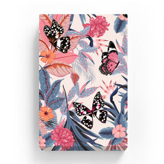 Pet Canvas - Butterfly in Pink Tropical Forest