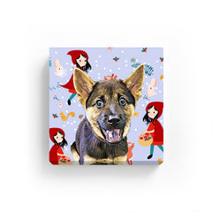 Pet Canvas - Little Red Hood with Animals