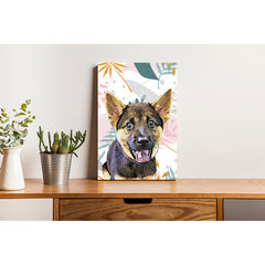 Pet Canvas - Abstract  Simple Floral Pattern