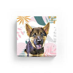 Pet Canvas - Abstract  Simple Floral Pattern