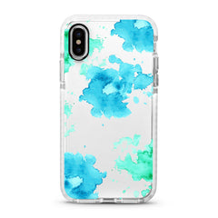 iPhone Ultra-Aseismic Case - Blue Green Water Splash