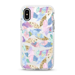 iPhone Ultra-Aseismic Case - Water Paint Feathers