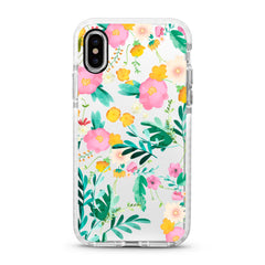 iPhone Ultra-Aseismic Case - Pink Yellow Floral