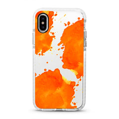 iPhone Ultra-Aseismic Case - Orange Water Splash