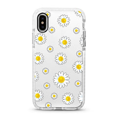 iPhone Ultra-Aseismic Case - White daisy
