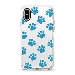 iPhone Ultra-Aseismic Case - Blue dog paws