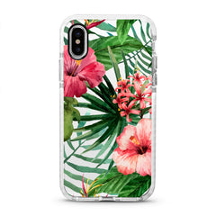 iPhone Ultra-Aseismic Case - Watercolor Tropical Pink Floral