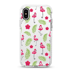iPhone Ultra-Aseismic Case - Palm Leaves Flamingo