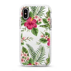 iPhone Ultra-Aseismic Case - Plumeria And Hibiscus Flowers