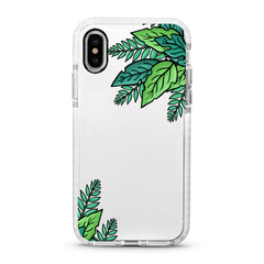 iPhone Ultra-Aseismic Case - Green Leaves