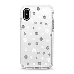 iPhone Ultra-Aseismic Case - Black and White Dots
