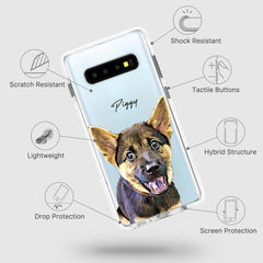 Samsung Ultra-Aseismic Case - Blue dog paws