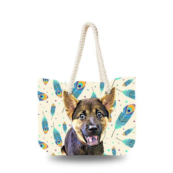 Canvas Bag - Peacock Feather