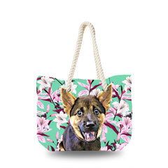 Canvas Bag - Blooming Pink Lily Flower