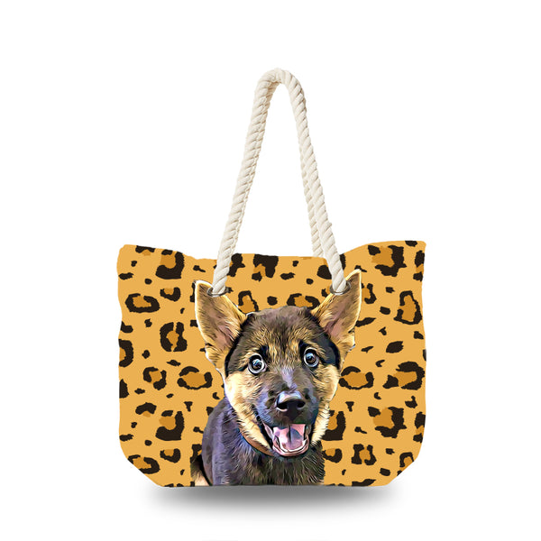 Canvas Bag - Leopard Pattern
