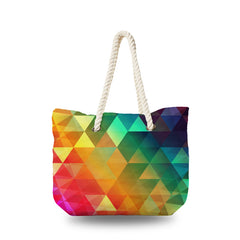 Canvas Bag - Rainbow Polygonal
