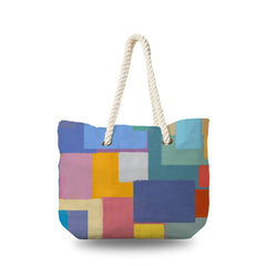 Canvas Bag - Absract Squares Color Painting