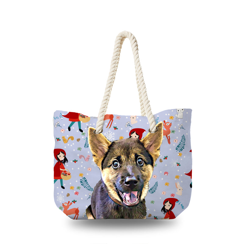 Canvas Bag - Little Red Hood with Animals