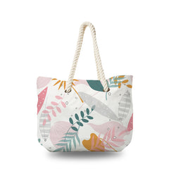 Canvas Bag - Abstract  Simple Floral Pattern