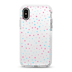 iPhone Ultra-Aseismic Case - Pink and Blue Dots