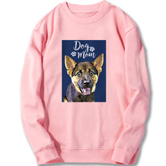 Custom Sweatshirt - Dog Mom Navy