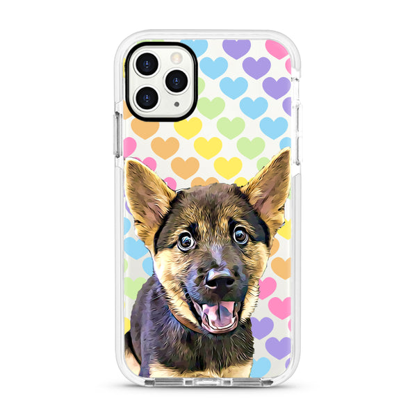 iPhone Ultra-Aseismic Case - Rainbow Hearts