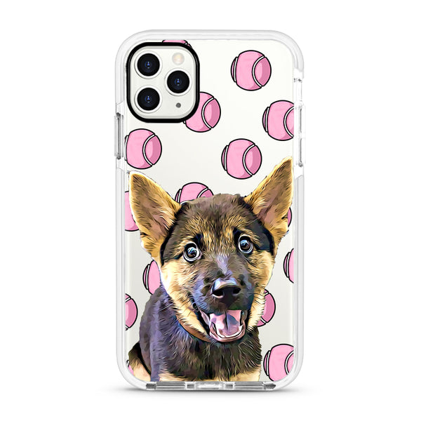 iPhone Ultra-Aseismic Case - Pink Tennis Balls