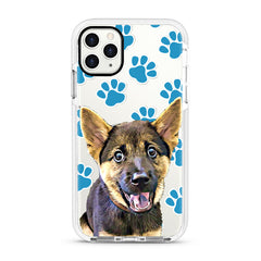 iPhone Ultra-Aseismic Case - Blue dog paws