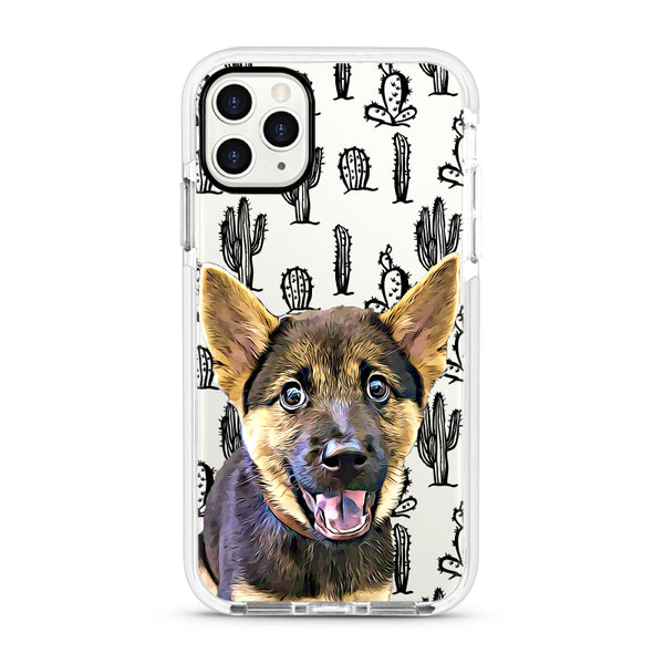 iPhone Ultra-Aseismic Case - Hand Drawing Cactus