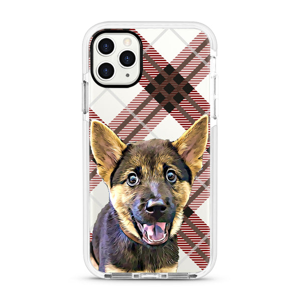 iPhone Ultra-Aseismic Case - Brown Plaid