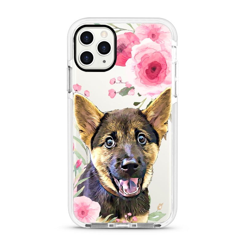 iPhone Ultra-Aseismic Case - Big Pink Flowers