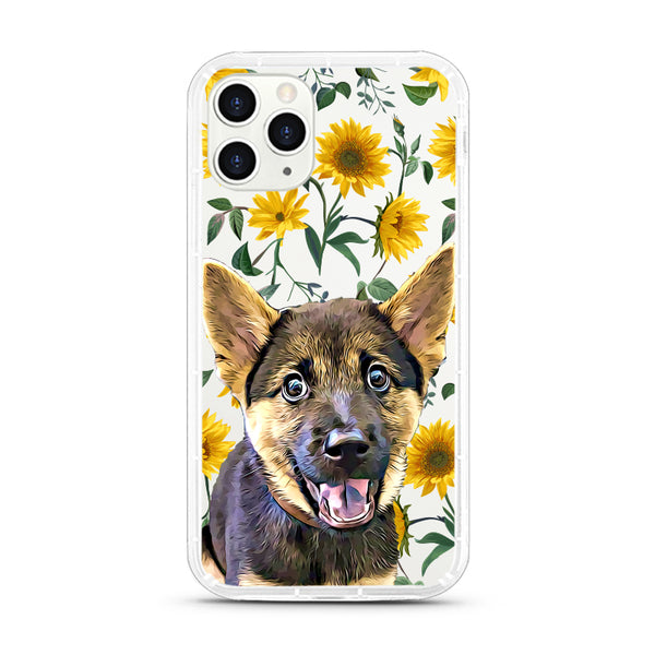 iPhone Aseismic Case - Modern Yellow Flowers