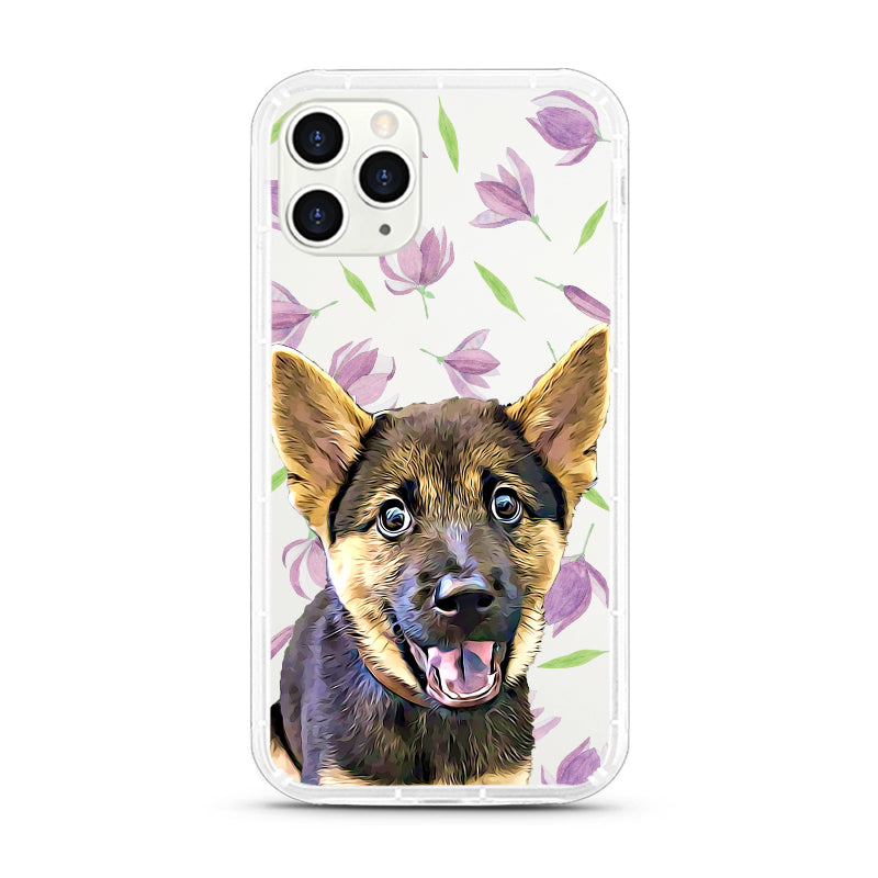 iPhone Aseismic Case - The Falling Purple Floral
