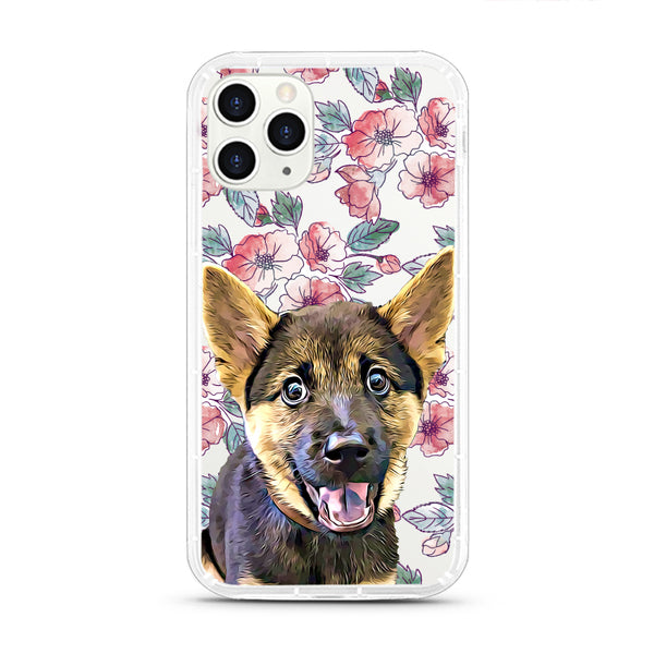 iPhone Aseismic Case - Hand Drawing Red Floral